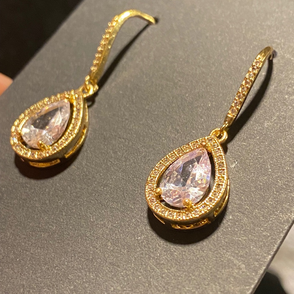 Rhinestone Drop Earrings